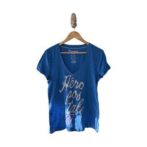 Aeropostale Blue Graphic T-Shirt / XL